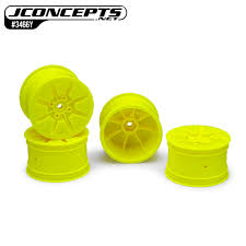 Jconcepts Pioneer 12mm Hex Rear Buggy Wheel Yellow (4pc)